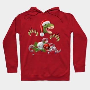 Christmas T-Rex Hoodie